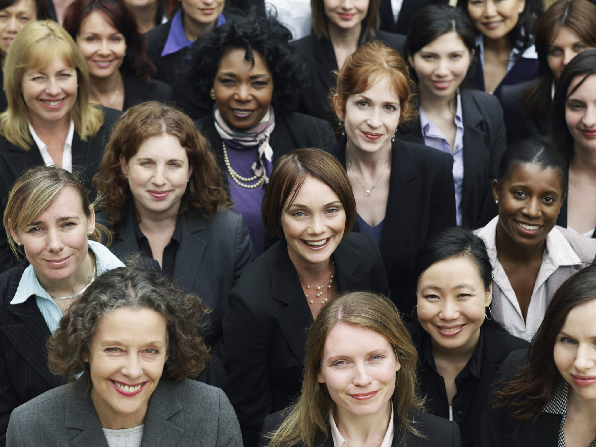 Group of proud, professional women