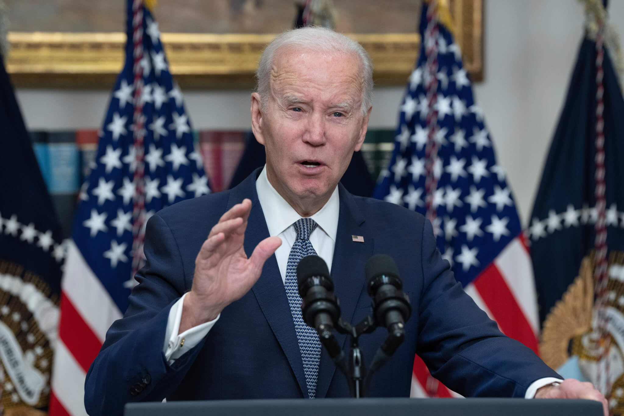 President Joe Biden speaks on the US banking system after the collapse of Silicon Valley Bank.