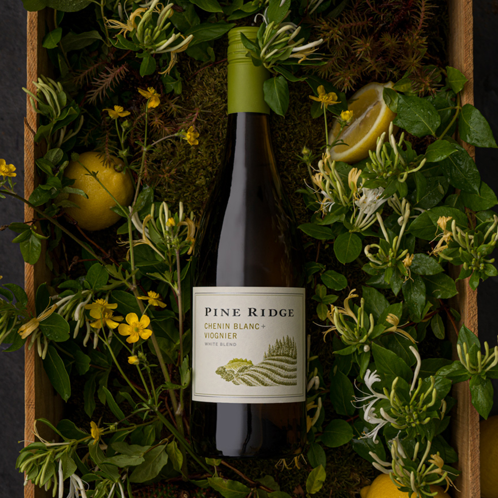 Pine Ridge Vineyards Chenin Blanc + Viognier Wine Bottle